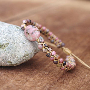 Bracelet Bohême et volupté Rhodochrosite