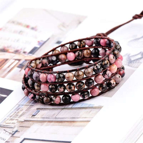 Bracelet d'équilibre en rhodochrosite - Les énergies positives 