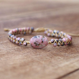 Bracelet Bohême et volupté Rhodochrosite