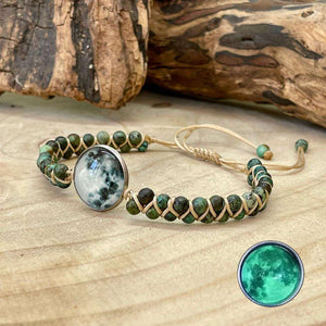 Bracelet lune en turquoise africaine