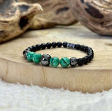 Charger l&#39;image dans la galerie, Bracelet équilibre en malachite