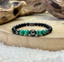 Charger l&#39;image dans la galerie, Bracelet équilibre en malachite