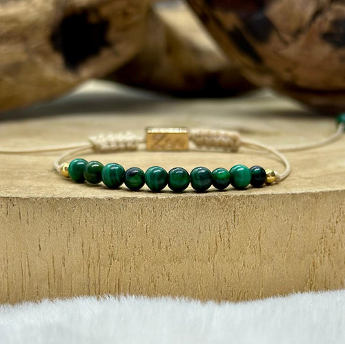 Bracelet force en malachite