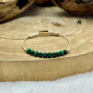 Bracelet force en malachite