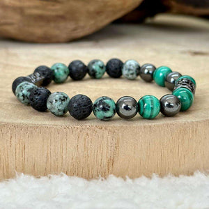 Bracelet zen en malachite