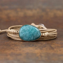 Charger l&#39;image dans la galerie, Bracelet force et équilibre en amazonite.