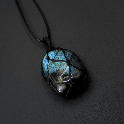 Collier énergie en labradorite.