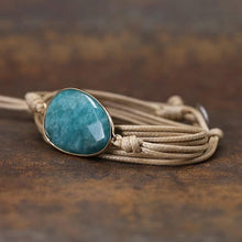 Charger l&#39;image dans la galerie, Bracelet force et équilibre en amazonite.